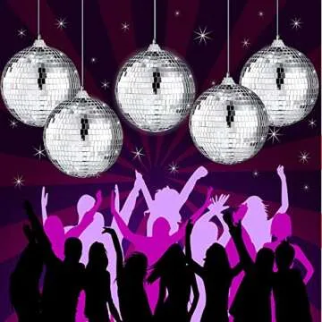 Wtpncil Disco Balls 12 PCS Retro Party Decorations