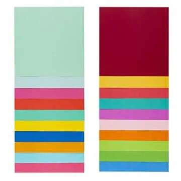 Colored Cardstock Variety Pack - 80lb Textured Paper