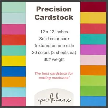 Colored Cardstock Variety Pack - 80lb Textured Paper