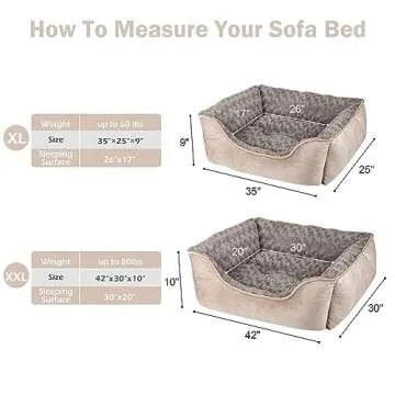 JOEJOY Dog Bed - Soft, Durable, and Washable Cuddler