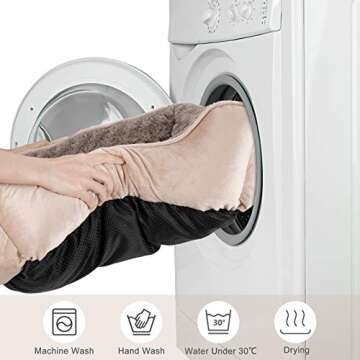 JOEJOY Dog Bed - Soft, Durable, and Washable Cuddler