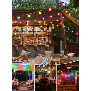 Brightown RGBW Outdoor String Lights for Parties and Decor
