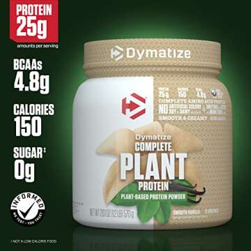 Dymatize Vegan Plant Protein - Smooth Vanilla - 25g Protein | 15 Servings