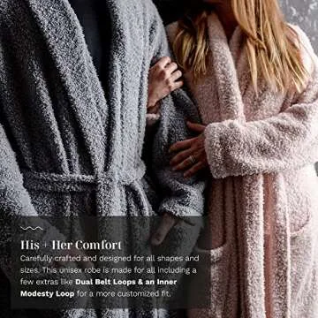 LUXOME Ultra Plush Robe - Cozy Full-Length Luxury