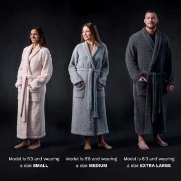 LUXOME Ultra Plush Robe - Cozy Full-Length Luxury
