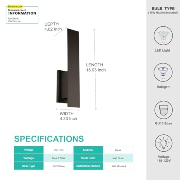 Modern Edwarmlux Wall Sconces for Bright Indoor Spaces