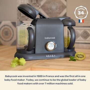 BEABA Babycook Duo 4-in-1 Baby Food Maker for Easy Meals