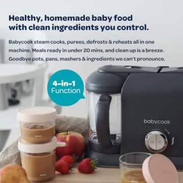 BEABA Babycook Duo 4-in-1 Baby Food Maker for Easy Meals