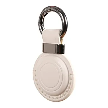 KEEPXYZ Leather AirTag Holder: Durable & Stylish Keychain