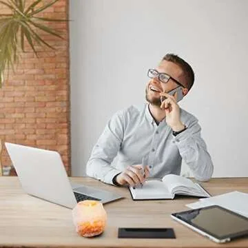 Natural Himalayan Salt Tealight Candle Holders - Set of 2