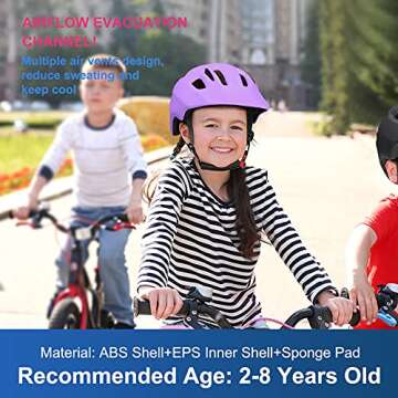 XJD Toddler Adjustable Bike Helmet for Ages 1-8