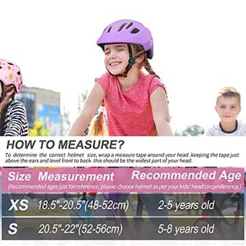 XJD Toddler Adjustable Bike Helmet for Ages 1-8