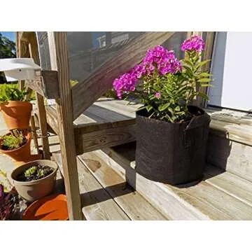 Bootstrap Farmer Grow Bags 5 Gallon Fabric Plant Pots with Handles, 10 Pack