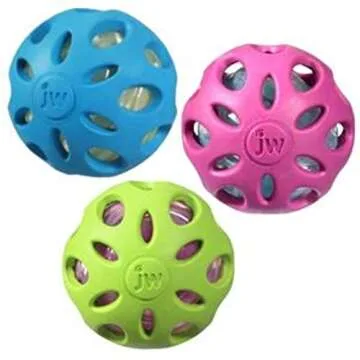JW Pet Crackle Ball - Interactive Crunchy Dog Toy