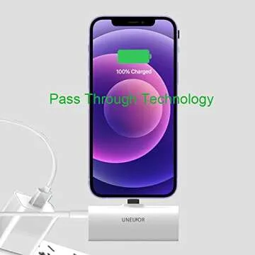 Mini Portable Charger Built in Cable 5000mAh Power Bank Ultra-Compact Battery Pack Phone Charger Portable Fast Charging Compatible with iPhone 14/14 Pro Max/13/13 Mini/13 Pro Max/12/12 (White)