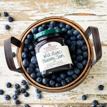 Stonewall Kitchen Wild Maine Blueberry Jam 4-Pack - Gourmet Flavor
