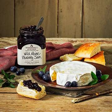 Stonewall Kitchen Wild Maine Blueberry Jam 4-Pack - Gourmet Flavor