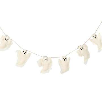 De Kulture Handmade Premium Wool Felt Garland - Eco-Friendly Halloween Decoration, 48 Inch