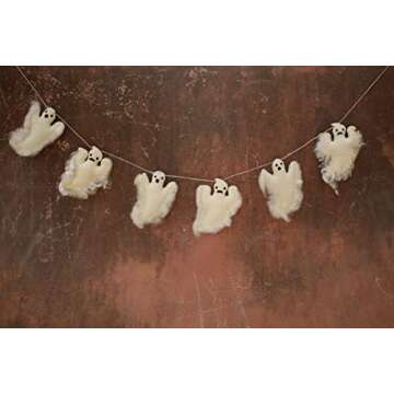 Unique Eco-Friendly Wool Felt Garland for Halloween