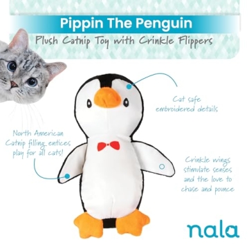 Nala Cat Pippin The Penguin - Catnip Plush Toy Duo