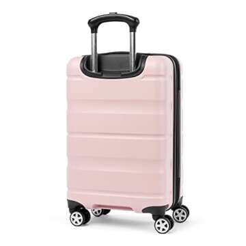 Travelpro Runway 2 Piece Luggage Set, Carry-on & Convertible Medium to Large 28-Inch Check-in Hardside Expandable Luggage, 8 Spinner Wheels, TSA Lock, Hardshell Suitcase, Powder Pink