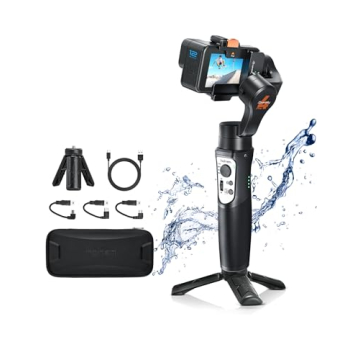 3 Axis Gimbal Stabilizer for Gopro Hero 13/12/11/10/9, Handheld Stabilizer for Gopro for Video Recor...