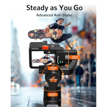 3 Axis Gimbal Stabilizer for GoPro with Bluetooth Control
