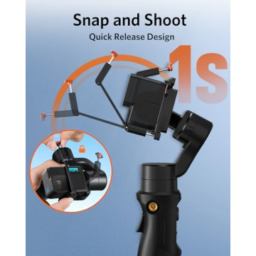 3 Axis Gimbal Stabilizer for GoPro with Bluetooth Control