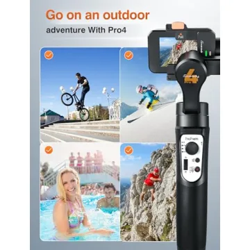 3 Axis Gimbal Stabilizer for GoPro with Bluetooth Control
