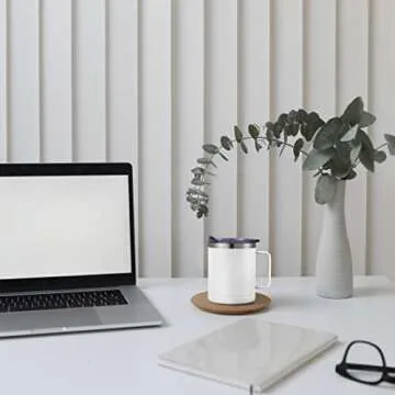 Insulated 12 oz Stainless Steel Coffee Mug for Home & Travel