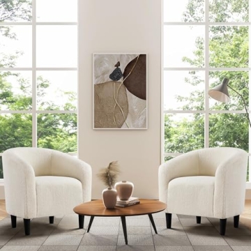 Yaheetech Furry Accent Chairs - Cozy & Stylish Set