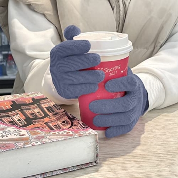 Evridwear Merino Wool String Knit Liner Gloves for Warmth