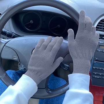 Evridwear Merino Wool String Knit Liner Gloves for Warmth