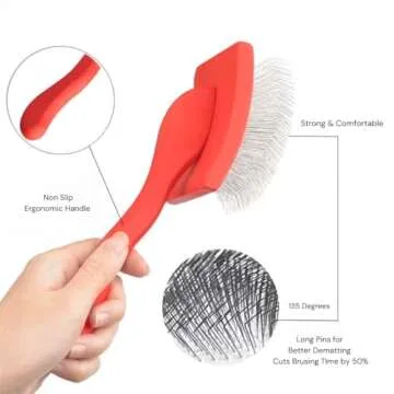 Furfessor Large Slicker Brush for Dogs - Optimal Grooming Tool