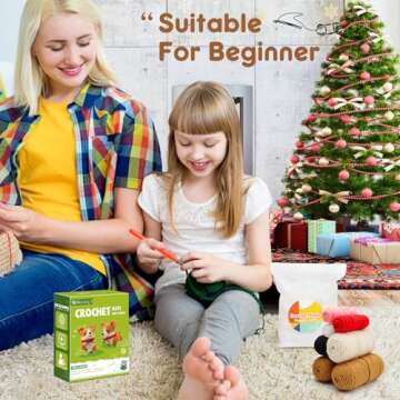 Faircosy Crochet Kit for Beginners: Yarn & Tools Included