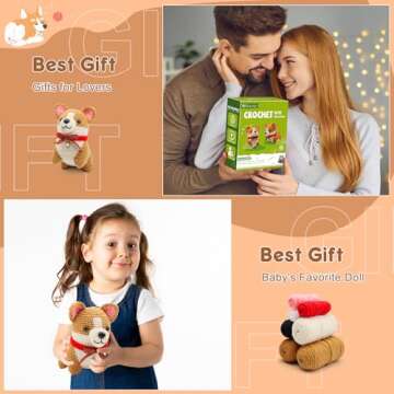 Faircosy Crochet Kit for Beginners: Yarn & Tools Included