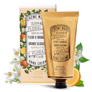 Panier des Sens - Hand Cream for Moisturizing Dry Cracked Hands with Orange Blossom & Natural Oils