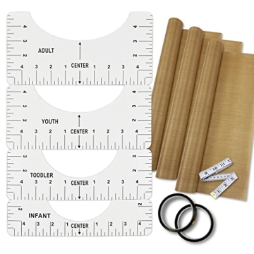 Ultimate T-Shirt Alignment Kit with Heat Resistant Tape & PTFE Sheets