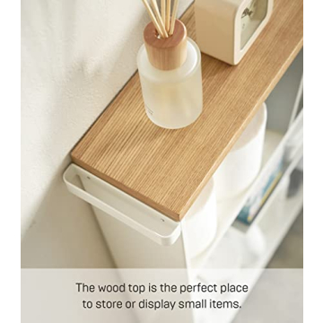 Yamazaki Slim Bathroom Utility Cart - Space-Saving Design