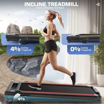 Under Desk Treadmill with Incline, 3 in 1 Walking Pad Treadmill with Remote Control, 2.5HP Folding Treadmill for Home, 300lbs Weight Capacity Quiet Jogging Running Electric Machine, Vermeil