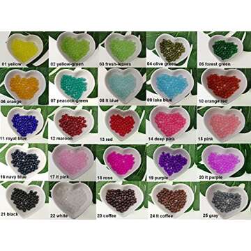 Pamir Tong 1500PCS 6mm Glass Round Beads Bulk， Imitative Jade Beads, Bracelet Loose Beads for Jewelry Making Earring, Necklaces, and DIY Crafts (6mm)