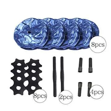 Deiris Water Filled Dumbbells Set - Water Filled Weights - Portable Travel Weights - Weights Adjustable Dumbbells - Portable Fitness Equipment - Strength Training - Fitness and Shaping