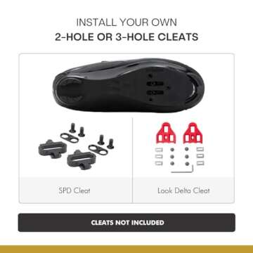 Tommaso Pista 100 Women's Cycling Shoes Dual Cleat Compatibility - Spin Shoes, Indoor Cycling Bike, Road Bike Shoes, Sport Bike- No Cleats - Compatible with SPD, SPD-SL & Look Delta Cleats - Blue 38