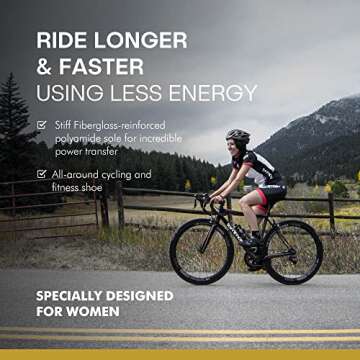 Tommaso Pista 100 Women's Cycling Shoes Dual Cleat Compatibility - Spin Shoes, Indoor Cycling Bike, Road Bike Shoes, Sport Bike- No Cleats - Compatible with SPD, SPD-SL & Look Delta Cleats - Blue 38