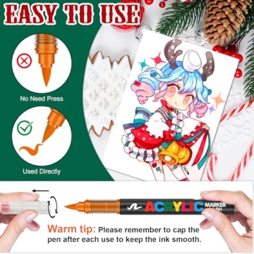 Amamao 168 Colors Acrylic Paint Markers for Art Projects