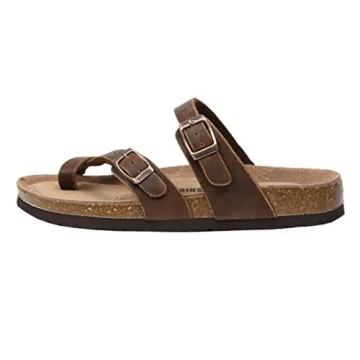 CUSHIONAIRE Women's Luna Cork Footbed Sandal with Comfort