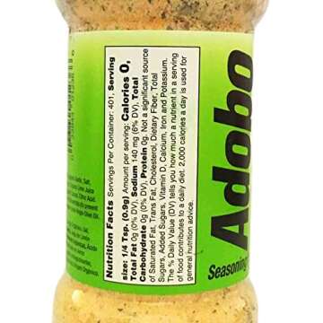 Badia Organic Adobo All-Purpose Seasoning – Flavorful Blend for Cooking & Grilling | Certified Org...