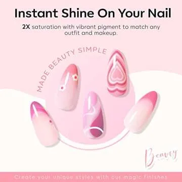 modelones Pink Gel Nail Polish Set, 6 Colors Light Soft Pink White Nude Pink Soak Off Nail Art Gel Design Manicure Kit Salon DIY Home Gift for Women Girlfriend Girl