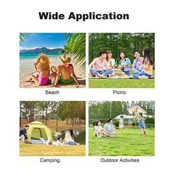 Camping Foam Pad, 4 PCS Foldable Sit Pad Waterproof Foam Seat Pad Camping Sleeping Mats Outdoor Cushion for Pinic Hiking Backpacking Mountaineering