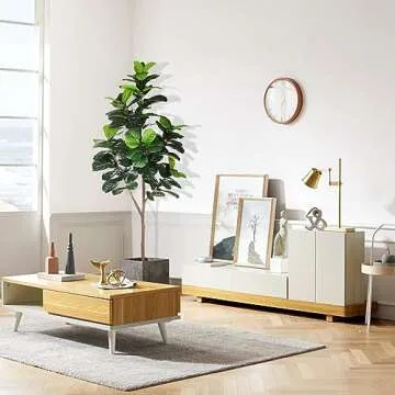 Stunning 6.5ft LYERSE Fiddle Leaf Fig Tree for Home